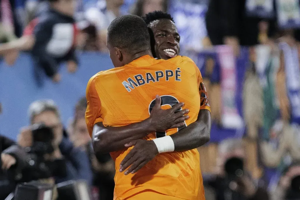 Mbappé e Vinicius combinaram para o primeiro golo do encontro. Foto: Imago