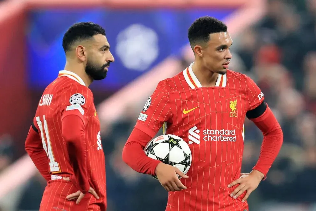 Salah e Alexander-Arnold podem deixar o Liverpool ao fim desta época. Foto: Imago