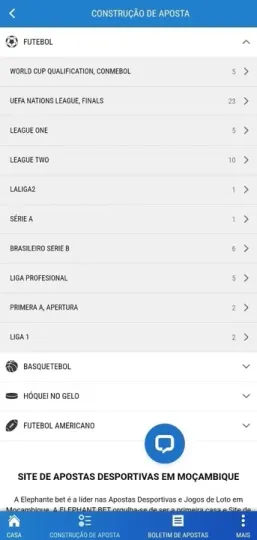 Funcionalidades App Elephant Bet