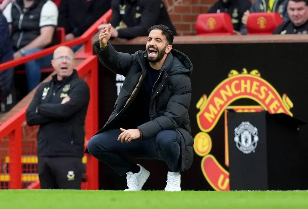Amorim terá o primeiro “jogo grande” no comando do United. Foto: Imago.