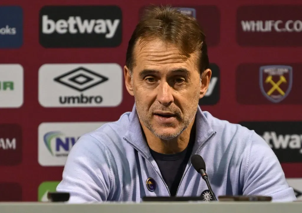 Julen Lopetegui, treinador do West Ham. Foto: Imago