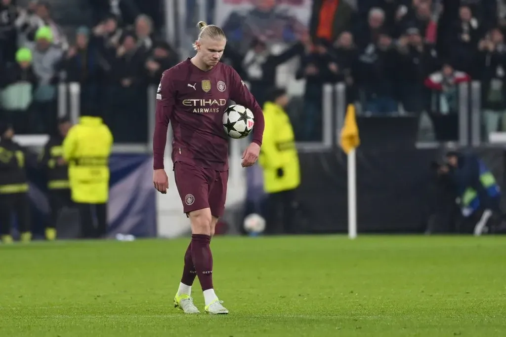 Erling Haaland após o segundo golo da Juventus. Foto: Imago