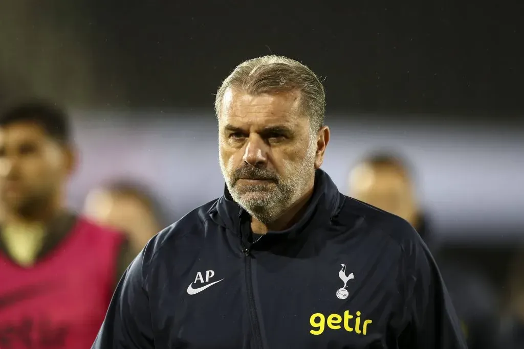 Ange Postecoglou fez a antevisão ao encontro contra o United. Foto: Imago.