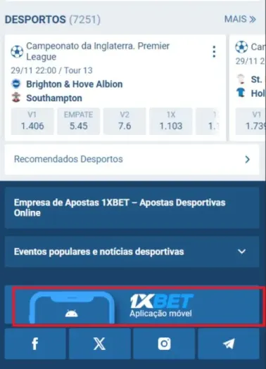 Descarregar a App da 1xBet