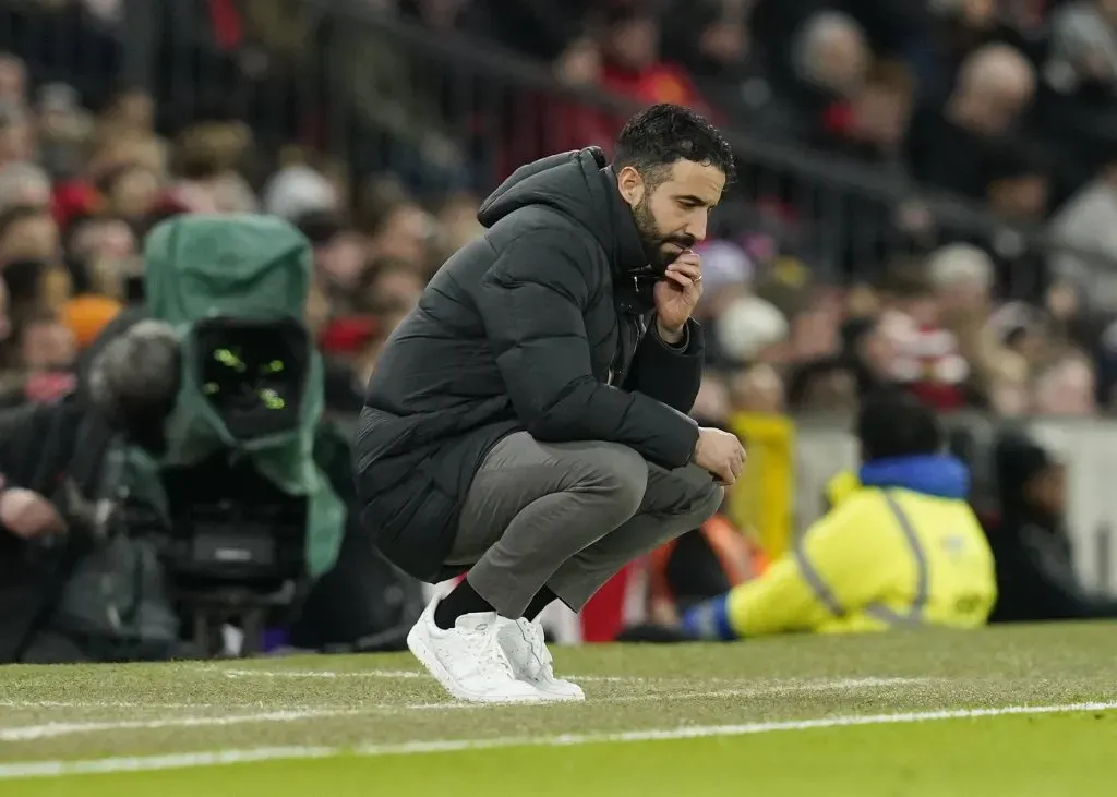 Ruben Amorim durante o jogo com o Newcastle. Foto: Imago
