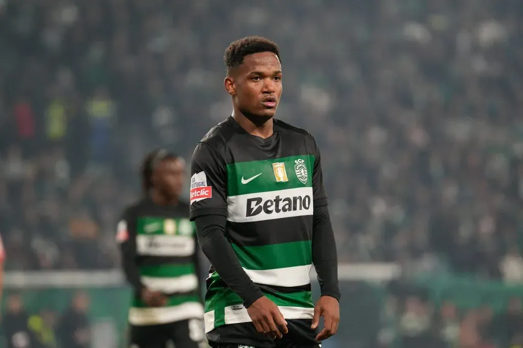 Geny Catamo em ação contra o Benfica. Foto: Imago