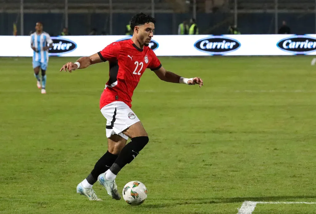Omar Marmoush ao serviço da Seleção do Egito. Foto: Getty Images