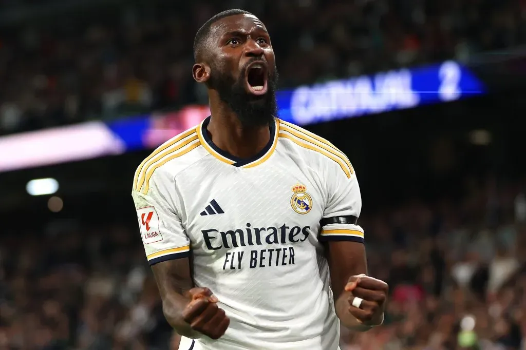 Antonio Rudiger foi lembrado por Endrick. Foto: Florencia Tan Jun/Getty Images.
