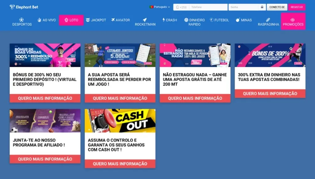 Código Promocional Elephant bet