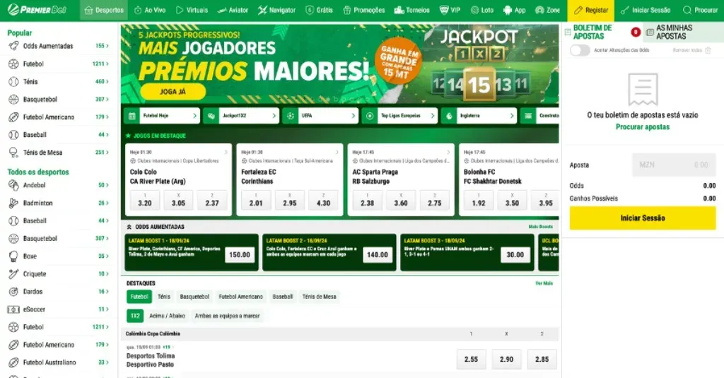 Mercados Premier Bet