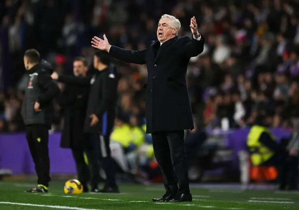 Carlo Ancelotti, treinador do Real Madrid. Foto: Denis Doyle/Getty Images