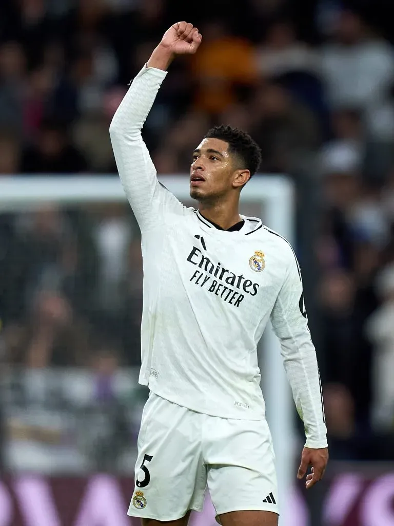 Jude Bellingham festeja golo pelo Real Madrid. Foto: Angel Martinez/Getty Images