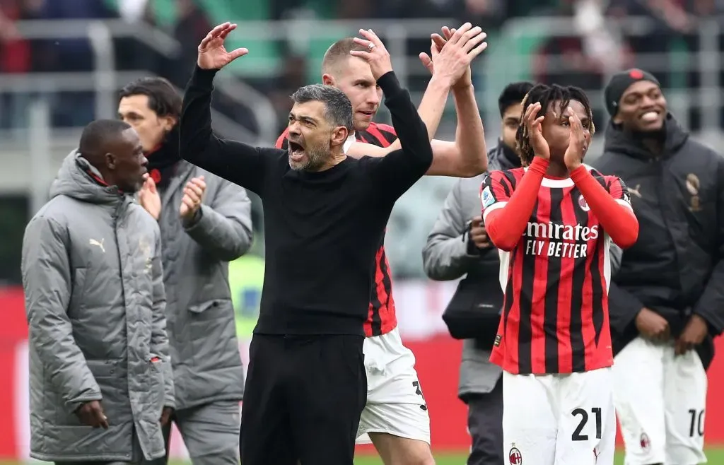 Sérgio Conceição, treinador do AC Milan. Foto: Getty Images