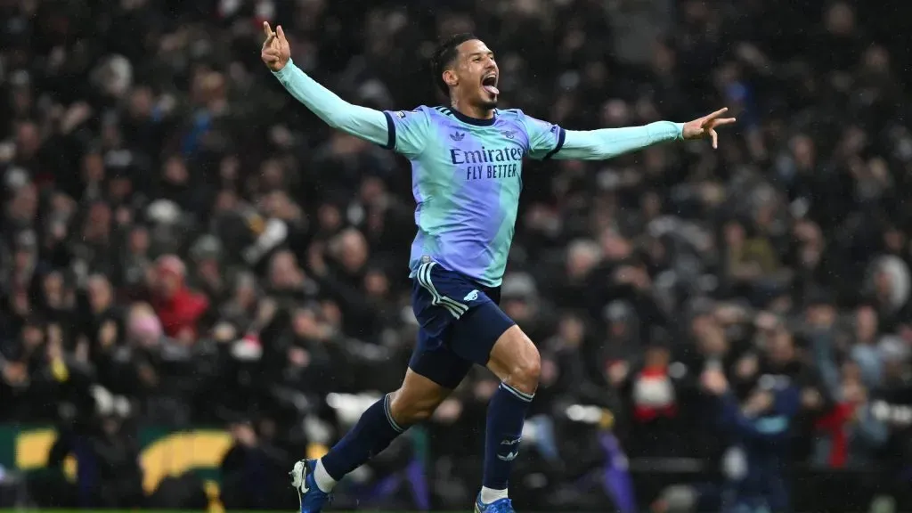 William Saliba está na mira do Real Madrid. Foto: Getty Images.