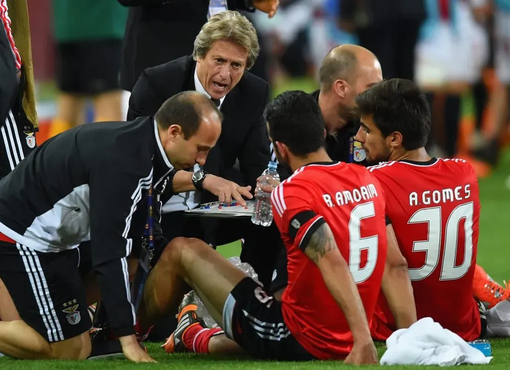 Jorge Jesus treinou Rúben Amorim no Benfica. Foto: Getty Images