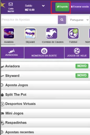 Fazer depósitos na Hollywoodbets