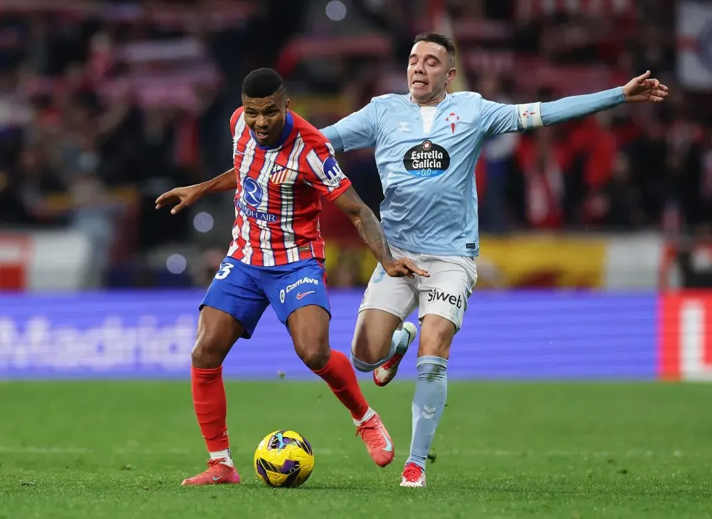Reinildo Mandava no empate do Atlético de Madrid. Foto: Getty Images