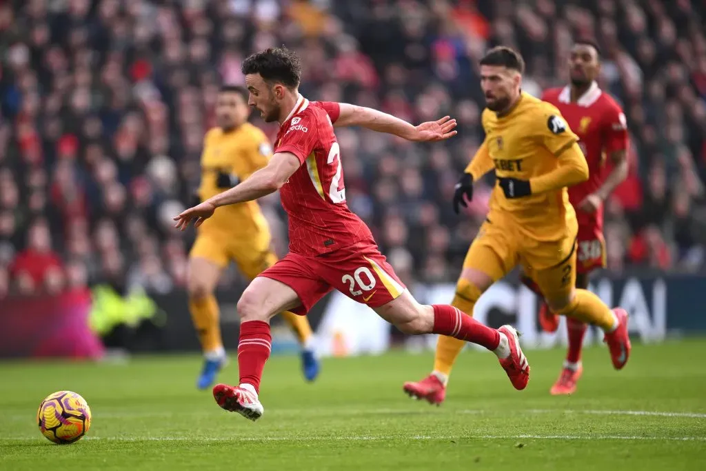 Diogo Jota, jogador do Liverpool. Foto: Getty Images