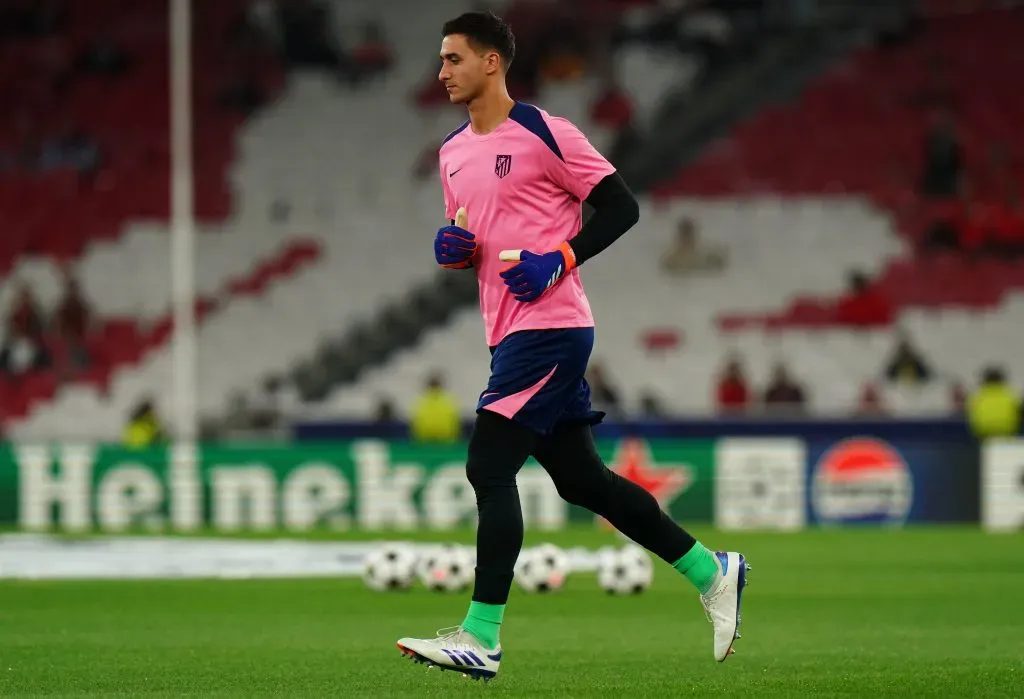 Juan Musso, guarda-redes do Atlético Madrid. Foto: Gualter Fatia/Getty Images.