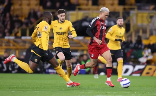 Rodrigo Muniz na vitória do Fulham. Foto: Getty Images