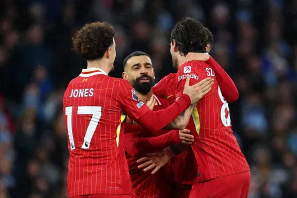 Liverpool venceu o Manchester City na última ronda da Premier League. Foto: Getty Images