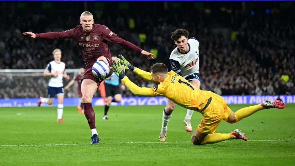 Manchester City venceu o Tottenham por 1-0. Foto: Getty Images.