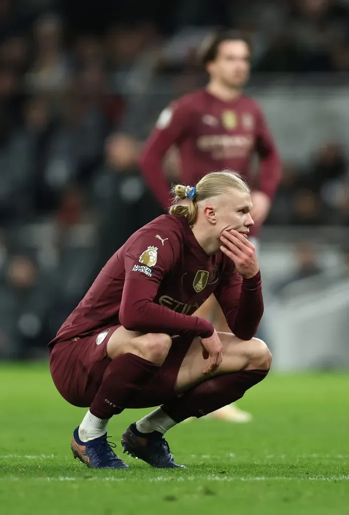 Haaland fez o único golo do jogo. Foto: Alex Pantling/Getty Images.