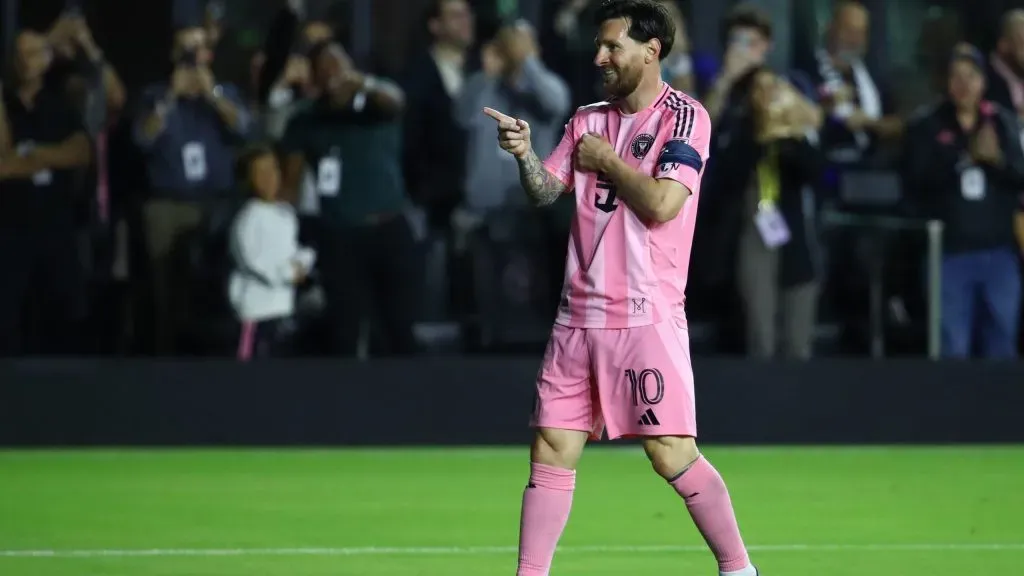 Lionel Messi está feliz no Inter Miami. Foto: Getty Images.