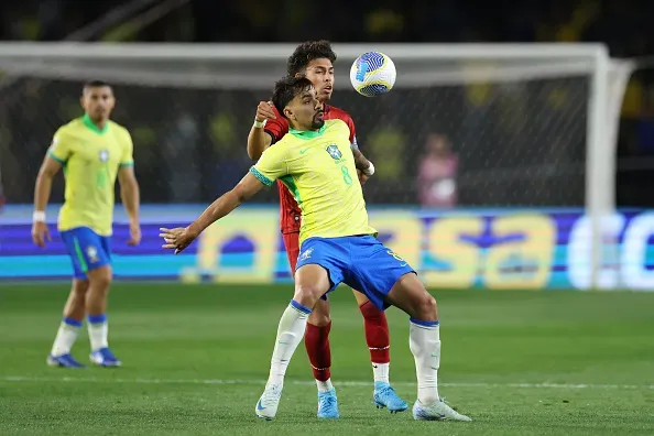 Lucas Paquetá em ação pela Seleção do Brasil. Foto: Getty Images