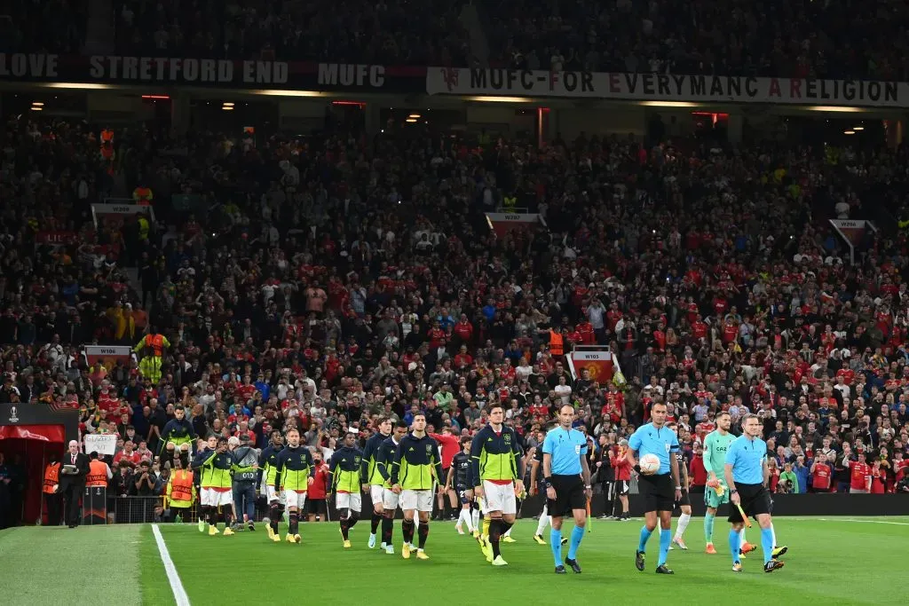 Manchester United x Real Sociedade em Old Trafford, em 2022. Foto: Michael Regan/Getty Images.