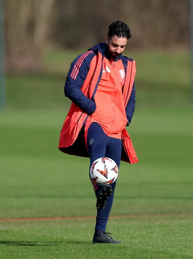 Ruben Amorim, ex-jogador e atual treinador do Manchester United. Foto: Carl Recine/Getty Images.