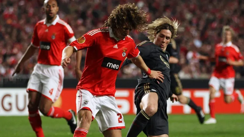 David Luiz recordou período em que esteve no Benfica. Foto: Getty Images.