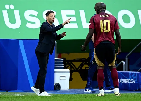 Domenico Tedesco e Romelu Lukaku na Euro-2024. Foto: Getty Images