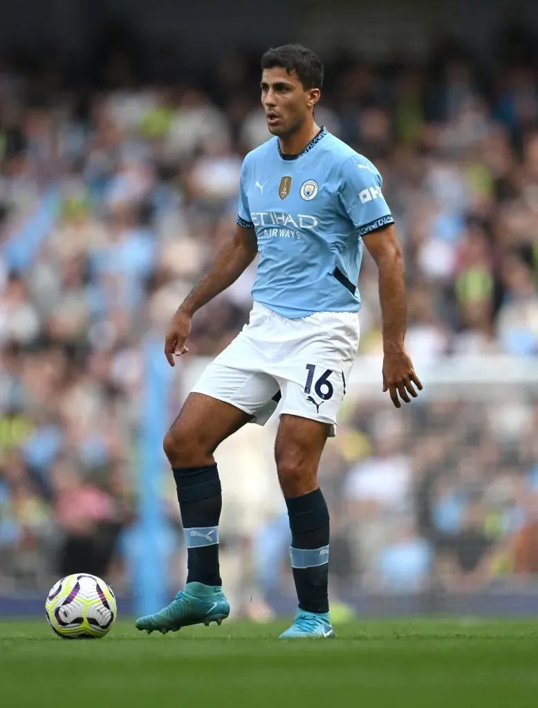 Rodri tem desfalcado o Manchester City. Foto: Getty Images