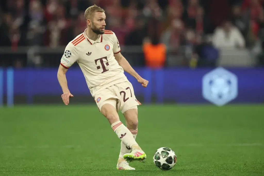 Konrad Laimer na derrota do Bayern. Foto: Getty Images
