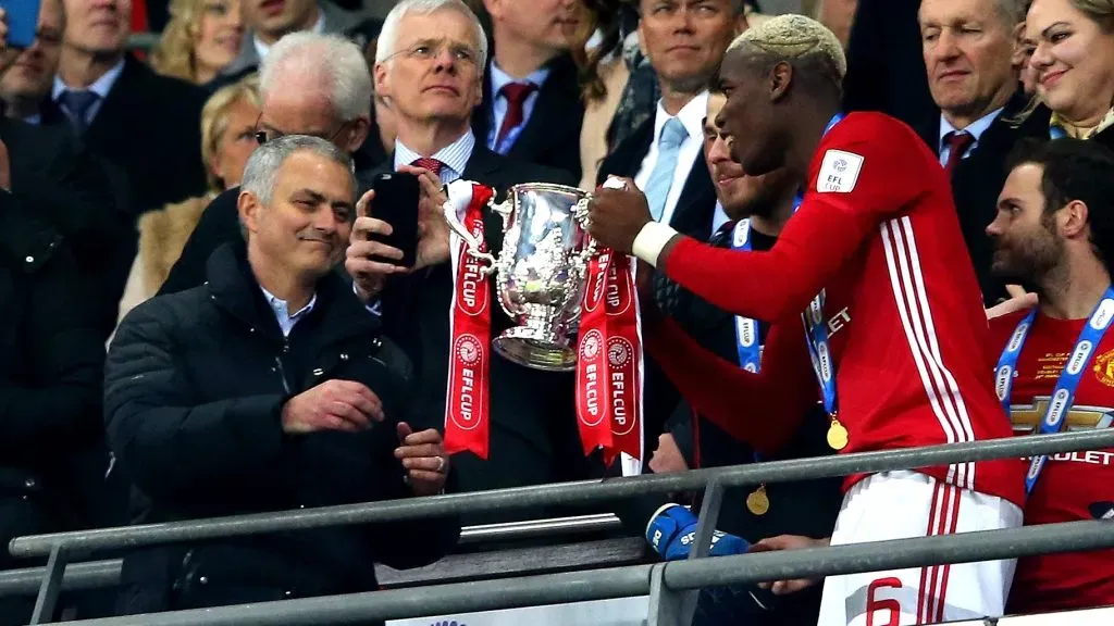 Paul Pogba teve relação de altos e baixos com José Mourinho. Foto: Getty Images.