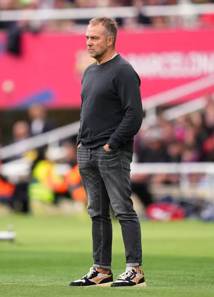 Hansi Flick, treinador do Barcelona. Foto: Getty Images