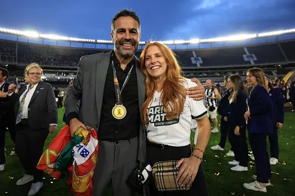 Artur Jorge e sua ex-esposa, Maria Marques. Foto: Getty Images