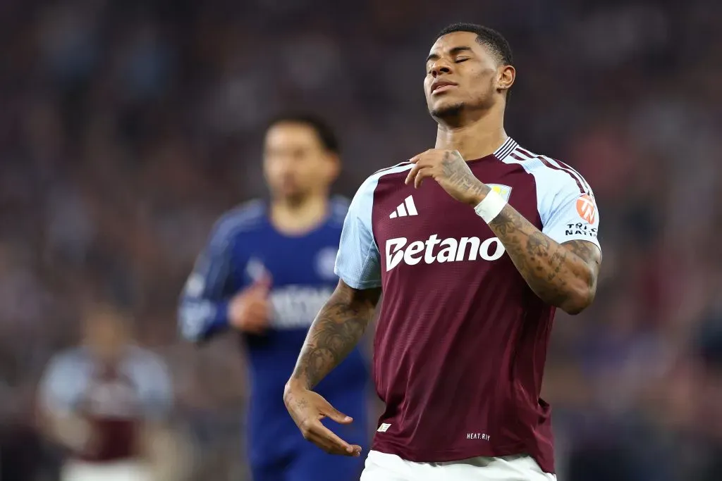 Marcus Rashford deverá sair do Aston Villa. Foto: Getty Images