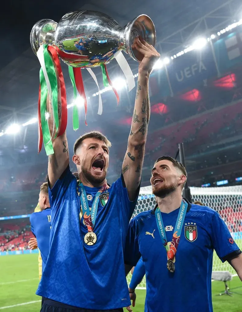 Francesco Acerbi, campeão da Europa pela Itália. Foto: Getty Images