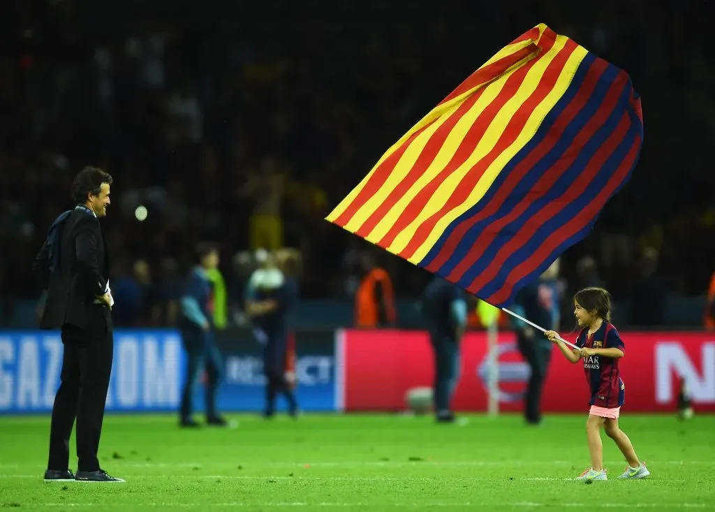 Luis Enrique e a sua filha Xana Foto: Getty Images