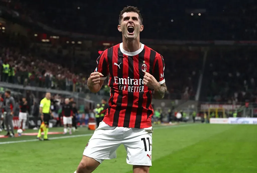 Christian Pulisic, o artilheiro do Milan na temporada. Foto: Getty Images