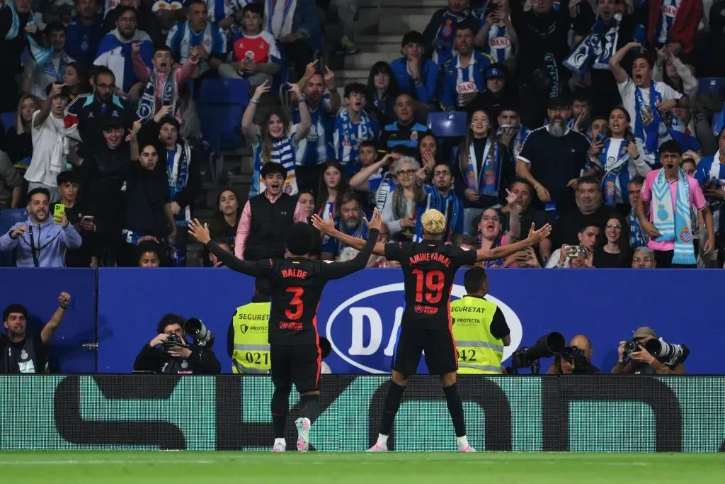 Yamal voltou a ser decisivo e com mais um golaço. Foto: David Ramos/Getty Images.