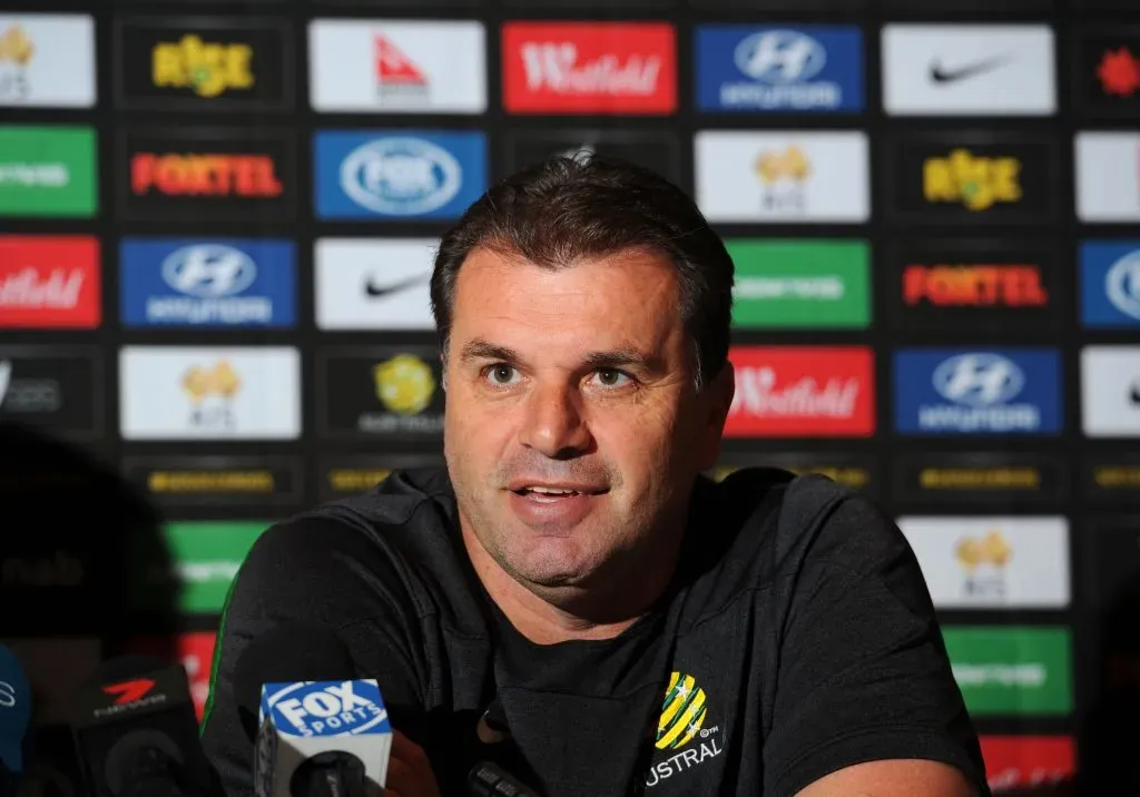 Ange Postecoglou como selecionador da Austrália. Foto: Getty Images