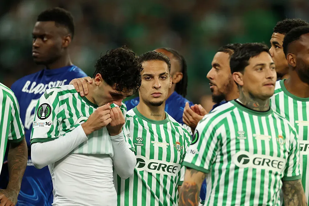 Betis caiu para o Chelsea na final da Conference League. Foto: Getty Images