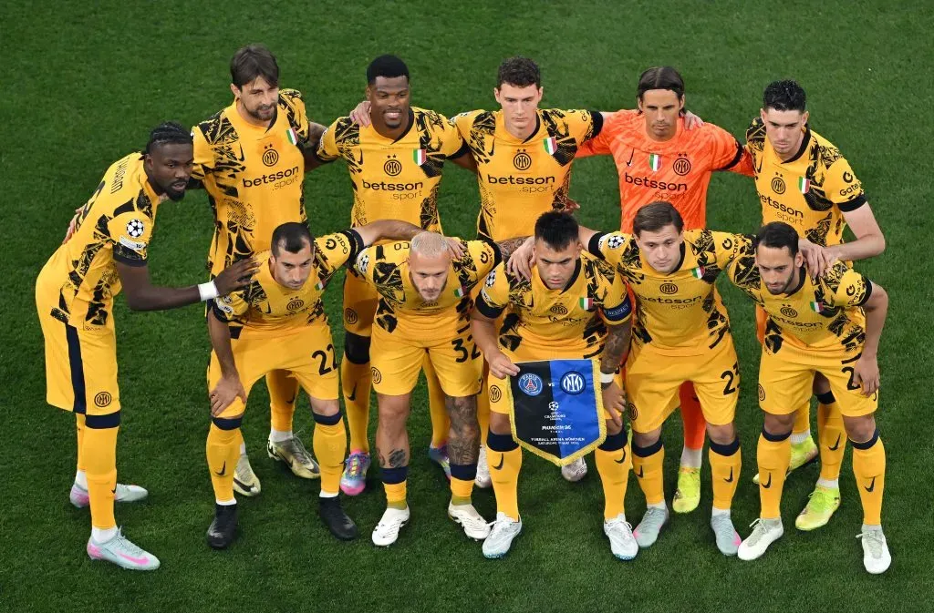 Inter Milão na final da Champions League. Foto: Getty Images