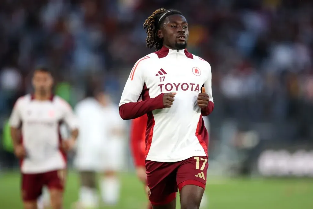 Koné com a camisola da Roma. Foto: Paolo Bruno/Getty Images.