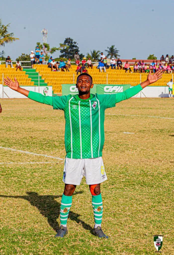 Celso na vitória do Ferroviário de Maputo. Foto: Clube Ferroviário de Maputo