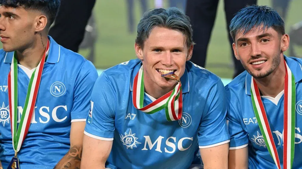 Scott McTominay saiu do Manchester United e foi campeão no Nápoles. Foto: Francesco Pecoraro/Getty Images