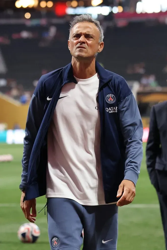 Luis Enrique, treinador do PSG. Foto: Alex Grimm/Getty Images.